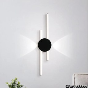 Eglo 902123 - Aplică LED de perete VENTICELLO, LED 20W/230V + LED 0,91W, neagră