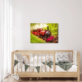 Tablou - Tren cu aburi (70x50 cm)
