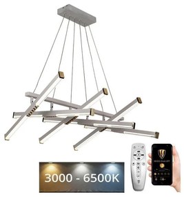 Lustră LED dimabilă aplicată LED/90W/230V 3000-6500K + telecomandă