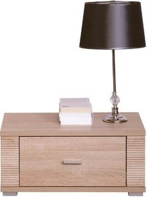 Noptiera GRESS, stejar sonoma, PAL laminat/margini PVC, 63x39x29 cm