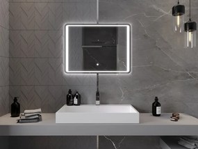 Mexen Zusa oglindă de baie iluminată 80 x 60 cm, LED 6000K, anti-aburire - 9808-080-060-611-00