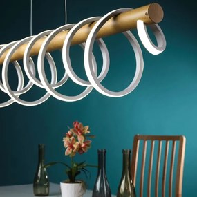 Lustră LED pe cablu ONLI NILO LED/70W/230V 4000K maro/alb