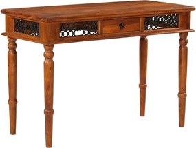 vidaXL Birou cu sertar, 110x50x76 cm, lemn masiv de acacia