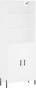 vidaXL Dulap înalt, alb, 69,5x34x180 cm, lemn compozit