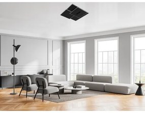 Plafonieră LED dimabilă LED/95W/230V 3000-6500K negru + telecomandă