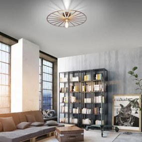 Plafonieră JUST LIGHT. 15636-60 SPIKE 1xE27/40W/230V d. 50 cm alamă