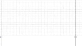 vidaXL Gard cu Stâlp Argintiu 1,2 x 10 m Oțel