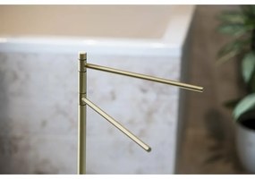 GEDY TR3188 Trilly suport cu suport pentruprosoape, pătrat, auriu mat