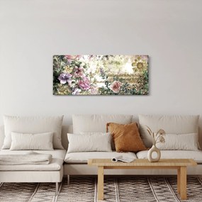 Tablou - Flori de design (120x50 cm)