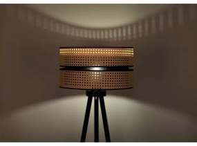 Lampadar Duolla DUO 1xE27/15W/230V d. 40 cm ratan/negru