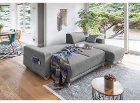 Colțar gri extensibil/cu spațiu de depozitare Classy Sophie – Miuform