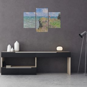 Tablou - Claude Monet, Cliff Walk at Pourville, reproducere (90x60 cm)