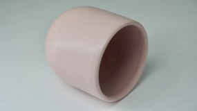 Set 4 Pahare Cafea Novum Roz (Baby Pink , 250ml) Gresie Glazurata Manual
