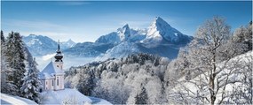 Tablou - Peisaj cu ninsoare (120x50 cm)