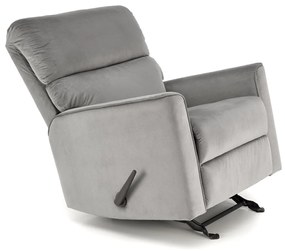 Fotoliu recliner Karim stofa gri H103 cm