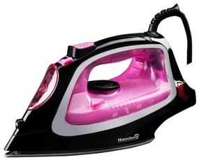 Fier de Calcat Hausberg HB-7841RZ, Ceramic Rezervor Apa 280ml 2200W, Roz/Negru