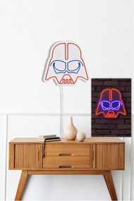 Decoratiune luminoasa LED de perete Darth Vader Rosu 38x36x2 cm