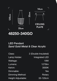 Lustra LED deosebita design modern Belle