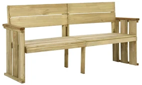 318408 vidaXL Bancă de grădină, 172 cm, lemn de pin tratat