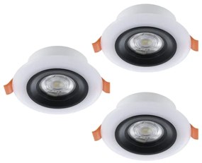 SET 3x corp de iluminat LED RGB dimabil pentru baie Eglo 901118 CALONGE 3,8W/230V IP44 + telecomandă