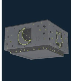 Plafonieră pentru copii MOONLIGHT 2xE27/60W/230V gri Dalber 63236E