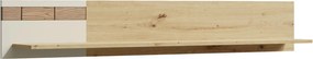 Polita KEKS K6A, stejar/casmir, PAL laminat, 160x20x26 cm