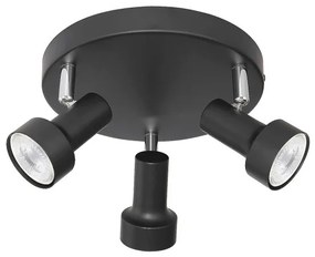 Lustra 3 spoturi design industrial metalica KONRAD negru 5324 RX