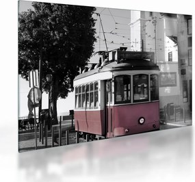 Tablou pe sticlă - Tramvaiul (70x50 cm)