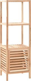 vidaXL Dulap depozitare baie, 39,5x35,5x123 cm, lemn de nuc masiv
