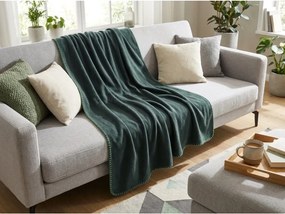 Patura fleece FLEORA, sârz verde Dimensiune: 180 x 200 cm