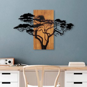 Accesoriu Decorativ de Perete Acacia Tree - 387, Lemn / Metal