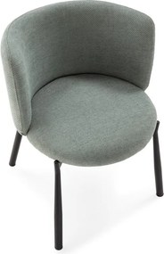 Set de scaune de sufragerie verde mentă 2 buc. tapițat Ginny – MOME