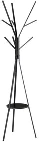 HOMCOM cuier design pom, 45x45x180 cm, metal negru | AOSOM RO