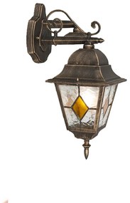 Lămpă de perete exterioară inteligentă vintage bronz cu Wi-Fi A60 - Antigua