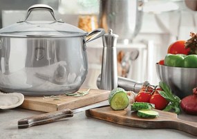 Oala cu capac otel inoxidabil 20 cm Silver Belly Berlinger Haus BH 1419