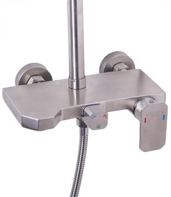Coloană Duș din Inox Satinat Model N/LY001 – Design Modern și Durabil pentru Baia Ta