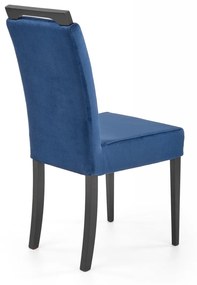 Scaun Clarion 2 velvet albastru/negru Monolith 77