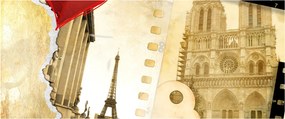 Tablou - Amintiri din Paris (120x50 cm)