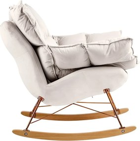 Scaun balansoar SWING VELVET bej