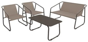 Set mobilier de grădină Leonne (pentru 4 persoane) (maro). 1096322