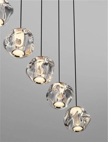 Lustra cu 5 pendule LED design modern IFOS