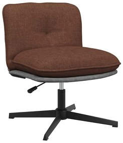 vidaXL Scaun de birou pivotant, maro, material textil
