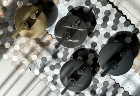 Set de dus incastrat Rea Ontario auriu periat + BOX