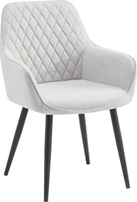 Scaun OSKOR, stofa clasica gri deschis - Nea 03, 56x59x84 cm
