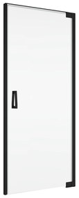 Usa batanta cu profil compensator, negru mat, 70 cm, instalare dreapta, Ronal Cadura 700 mm, Negru mat, Dreapta