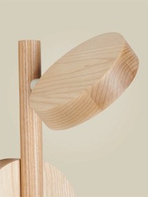 Aplica de perete LED din lemn de frasin natur Okinawa