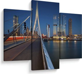 Tablou - Amurg în Rotterdam, Olanda (90x60 cm)