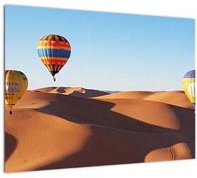 Tablou - baloane zburătoare în deșert (70x50 cm), în 40 de alte dimensiuni noi