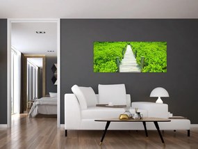 Tablou - poteca din lemn (120x50 cm)
