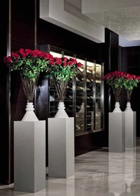 Aranjament floral elegant, VASE SERENA trandafiri rosii, 125cm 1141134.31